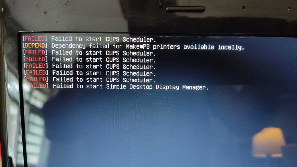 On first boot Failed to start CUPS Scheduler Lubuntu Support